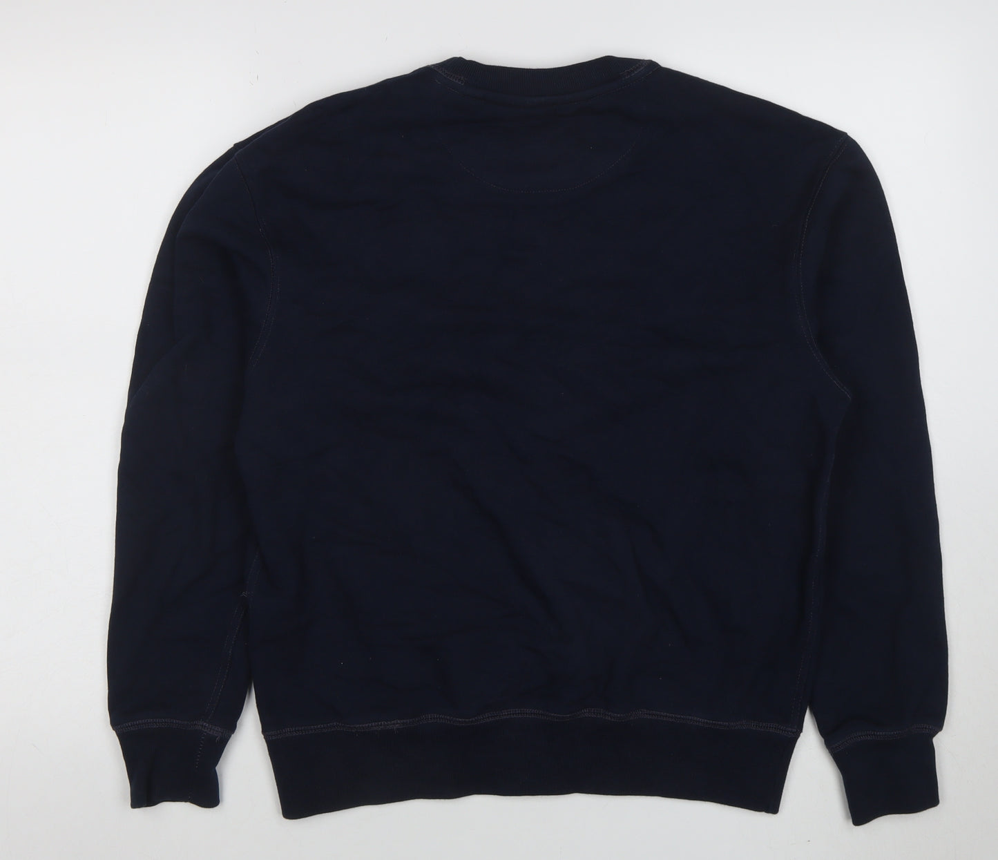 Jack & Jones Men’s Blue Classic Crew Neck Cotton Sweatshirt Size S