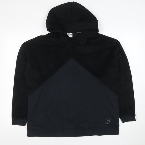 Puma Women’s Black Size 10 Pullover Hoodie Fleece Sweatshirt