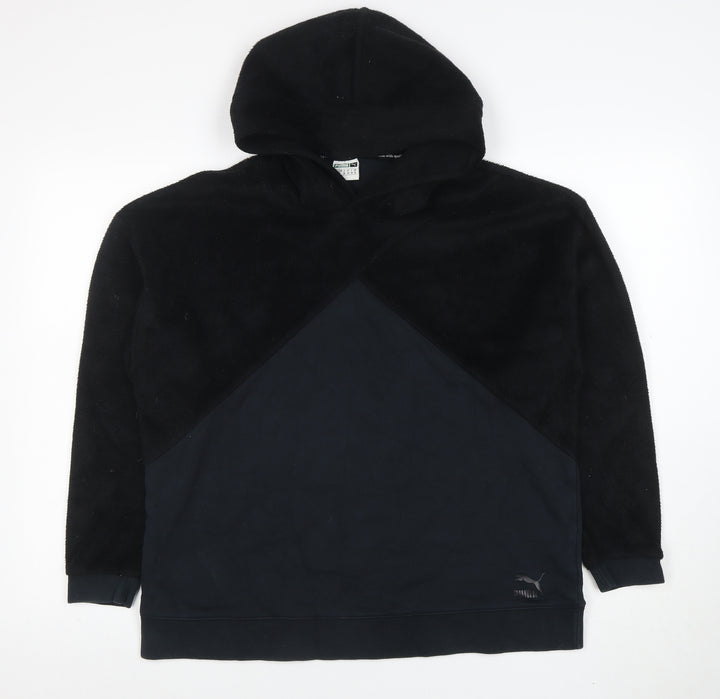 Puma Women’s Black Size 10 Pullover Hoodie Fleece Sweatshirt