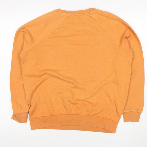Next Women's Orange Eiffel Tower Crew Neck Pullover Sweatshirt M