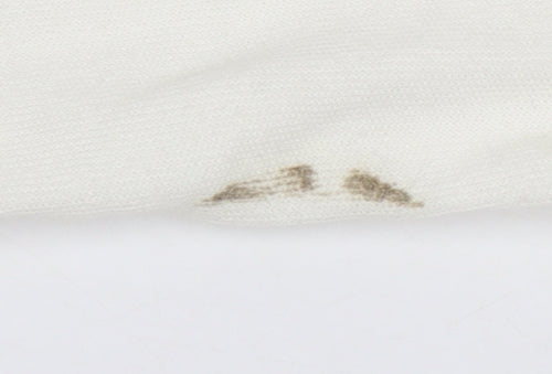 Jack Wills Womens White Logo Crew Neck Sweatshirt Size 10