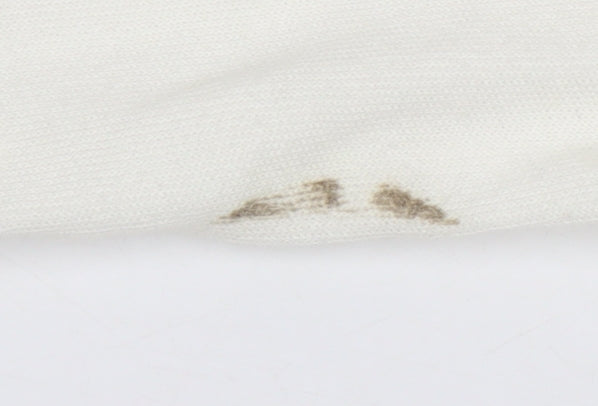 Jack Wills Womens White Logo Crew Neck Sweatshirt Size 10