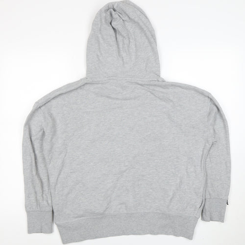 Superdry Men's Grey Pullover Hoodie Size L Embroidered Logo