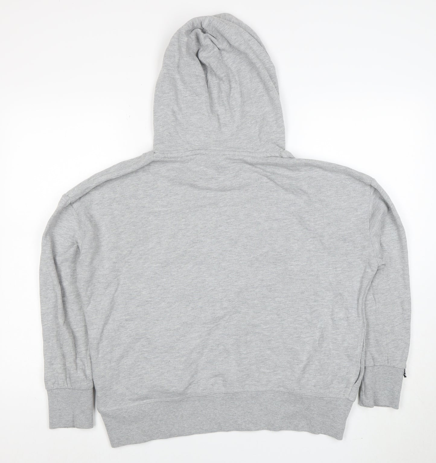 Superdry Men's Grey Pullover Hoodie Size L Embroidered Logo