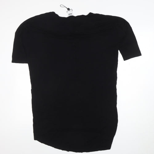 Vero Moda Women Black L Shift Dress Jersey Knee Length