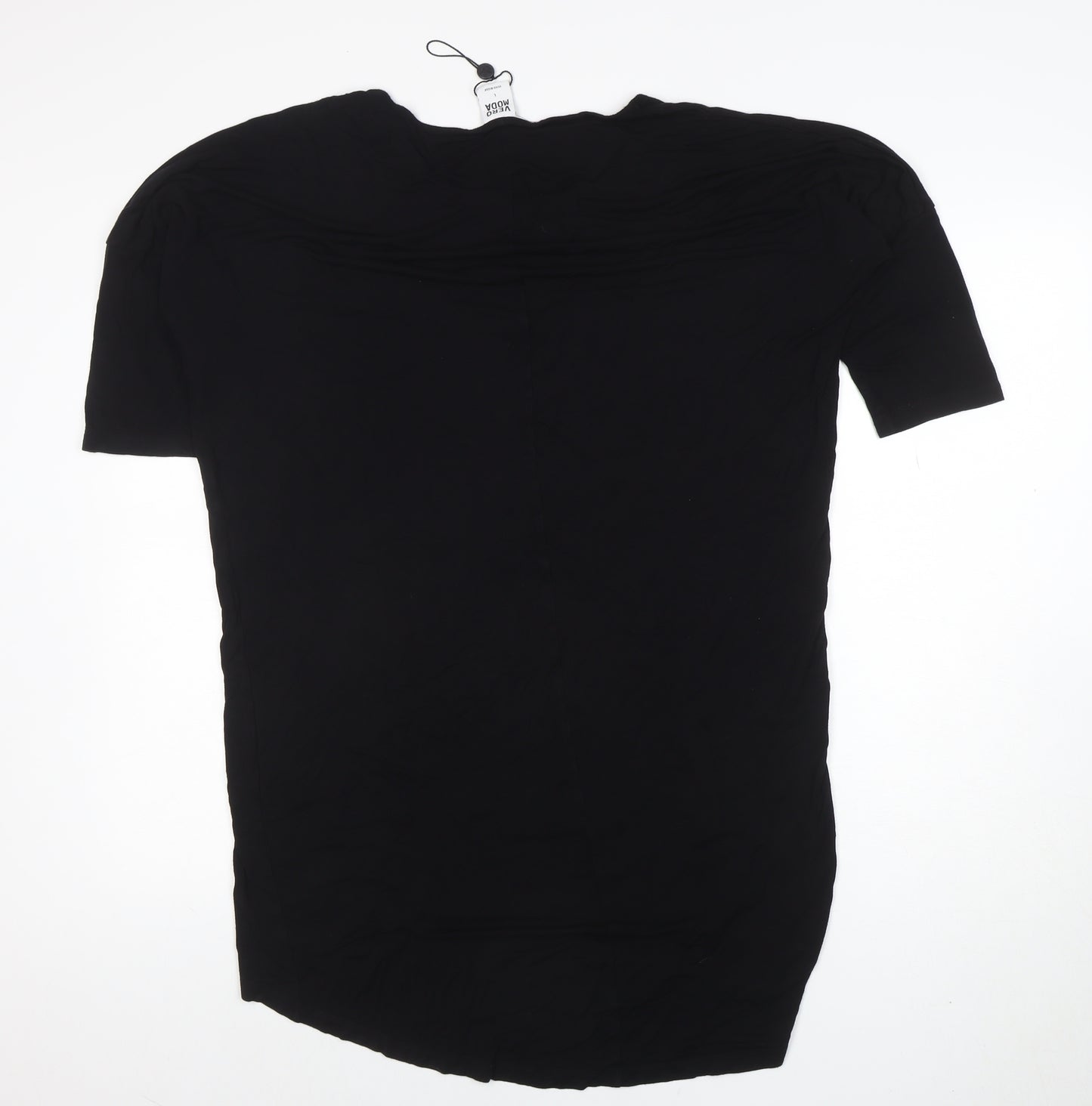 Vero Moda Women Black L Shift Dress Jersey Knee Length