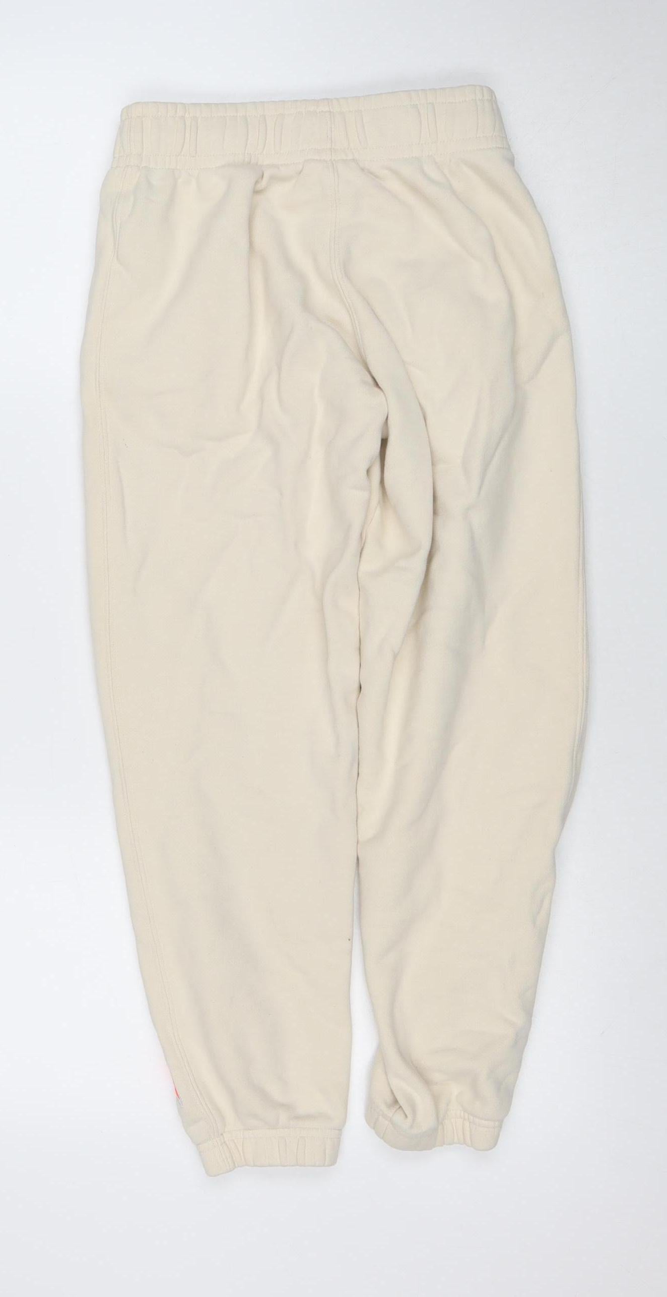Superdry Women's Beige Jogger Sweatpants Size 6 Cotton Blend