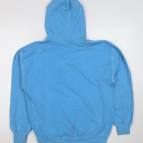 Ters Trans Men’s Blue Pullover Hoodie Size S Fleece Cotton Blend