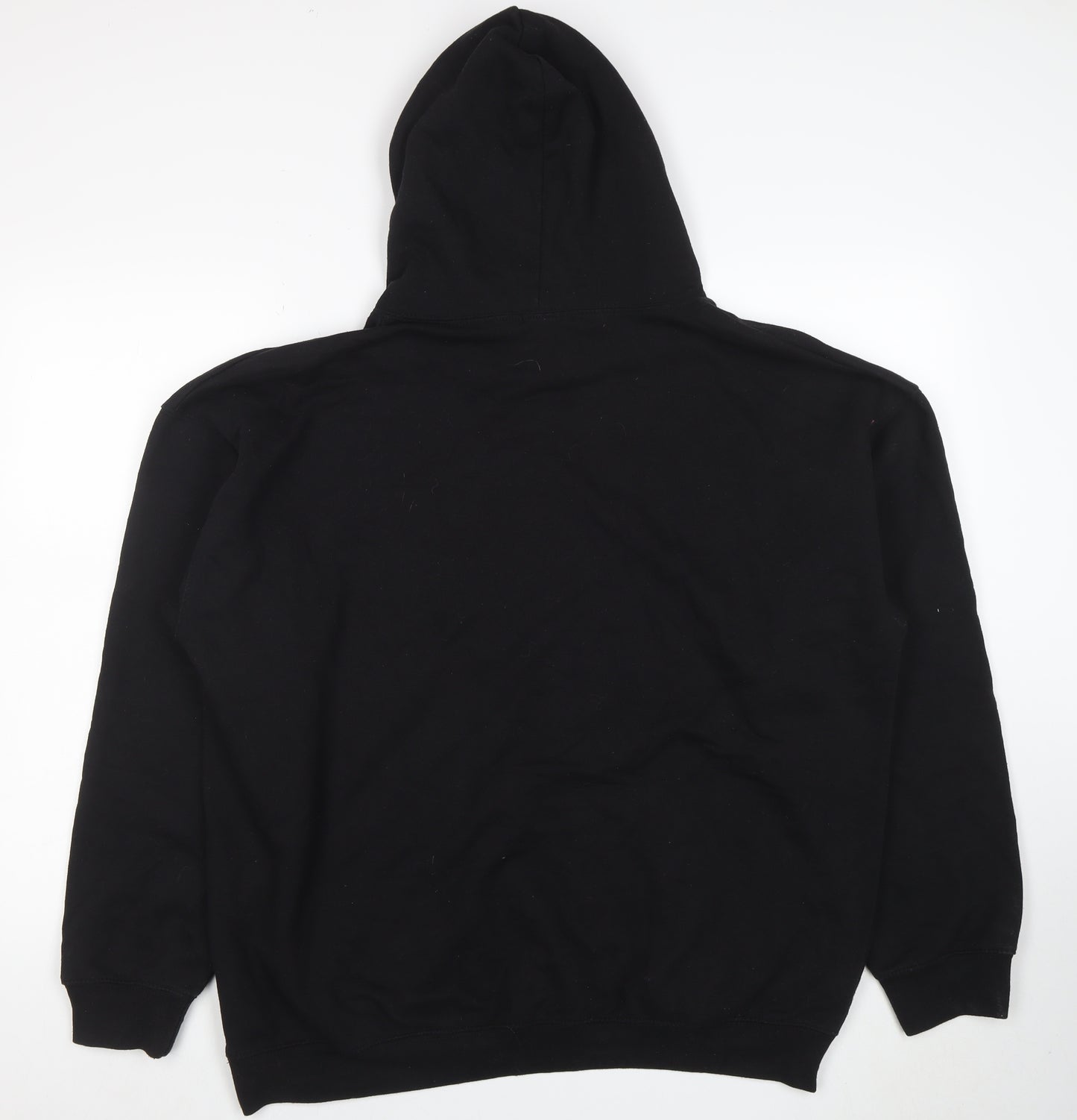 boohooMAN Men's Black 'HOMME' Graphic Pullover Hoodie Size M