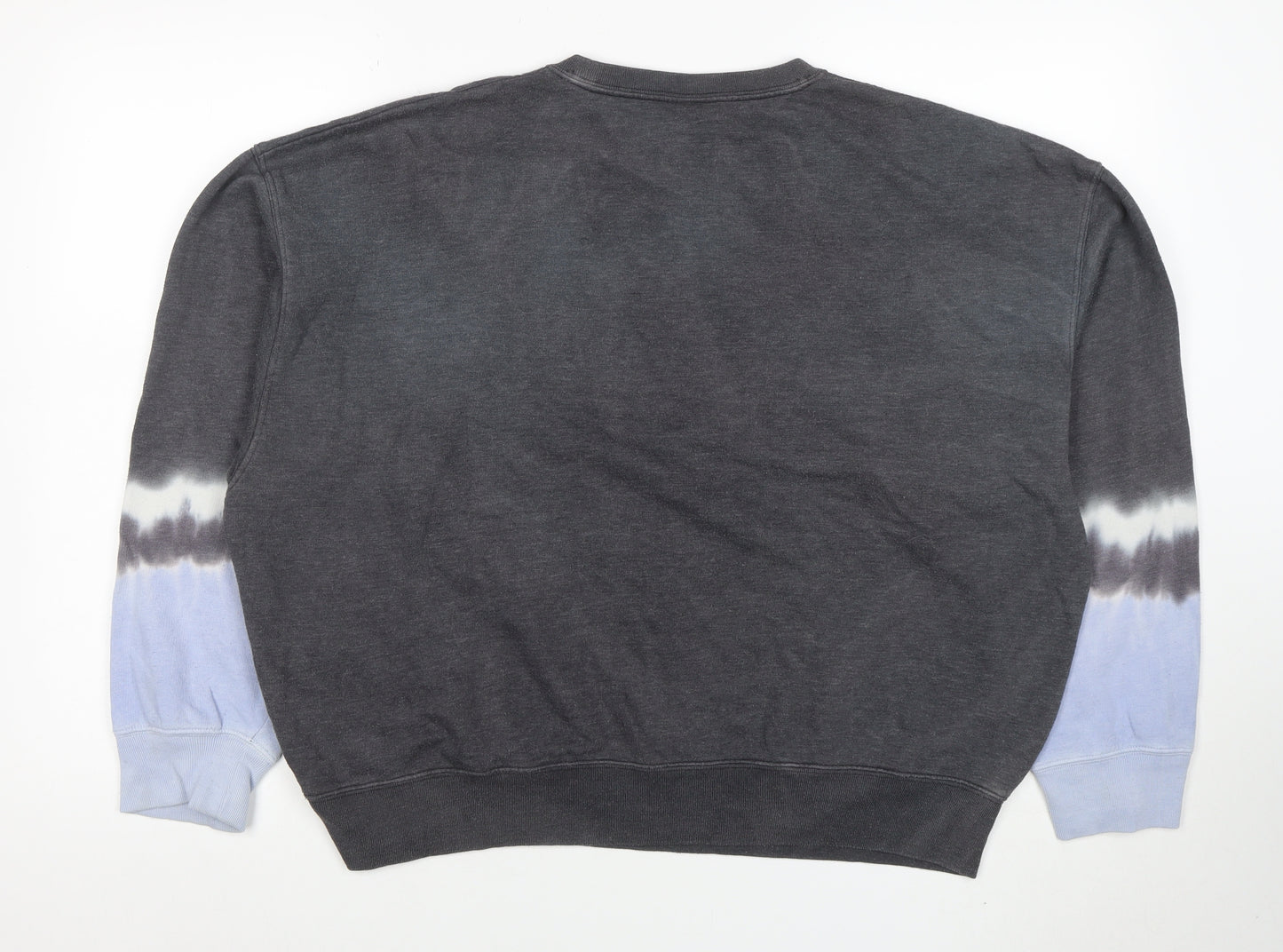 Victoria's Secret PINK Women's Grey Tie-Dye Pullover Sweatshirt M