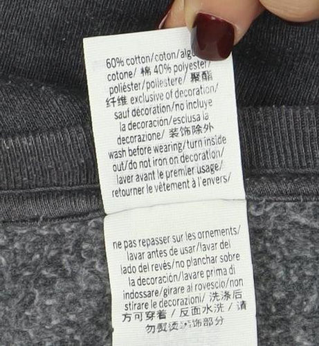 Victoria's Secret PINK Women's Grey Tie-Dye Pullover Sweatshirt M
