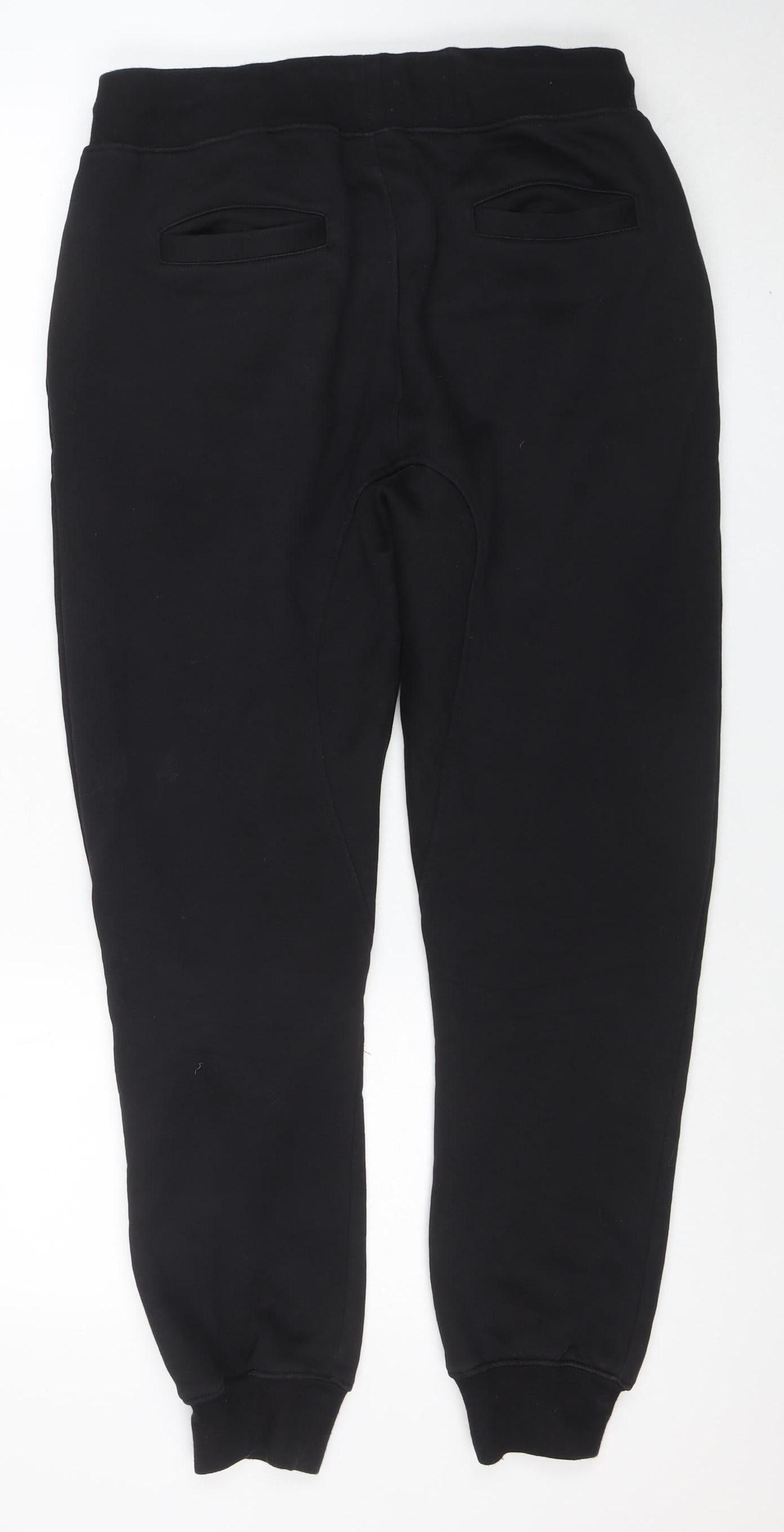 Bee Inspired Men Black L Jogger Sweatpants 100% Cotton Drawstring