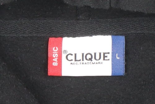 Clique Men’s Black Coca-Cola Graphic Pullover Hoodie Size L