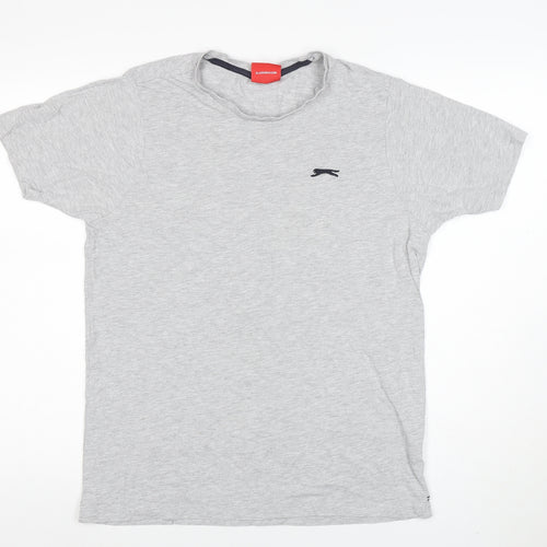 Slazenger Men’s Grey Regular Fit Short Sleeve Crew Neck T-Shirt Size M
