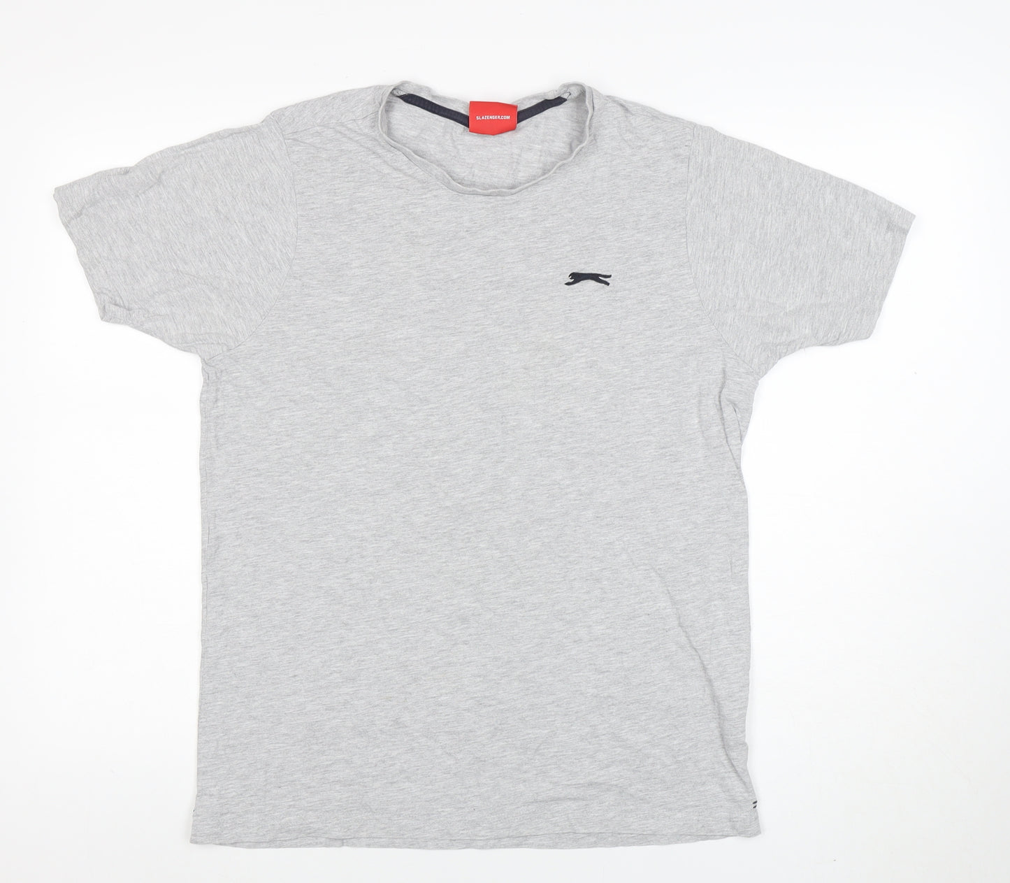 Slazenger Men’s Grey Regular Fit Short Sleeve Crew Neck T-Shirt Size M