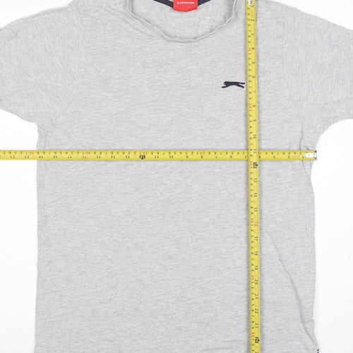 Slazenger Men’s Grey Regular Fit Short Sleeve Crew Neck T-Shirt Size M
