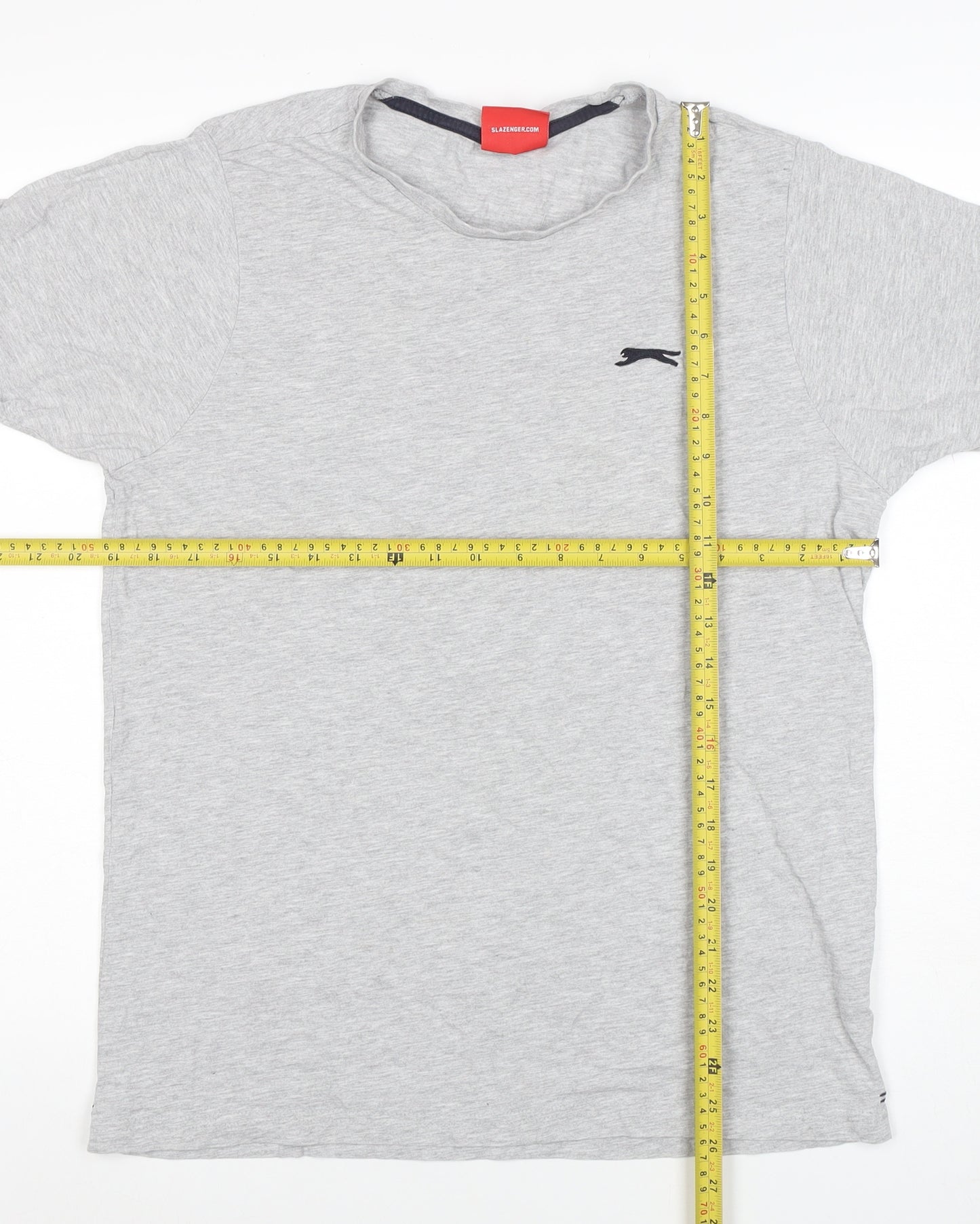 Slazenger Men’s Grey Regular Fit Short Sleeve Crew Neck T-Shirt Size M