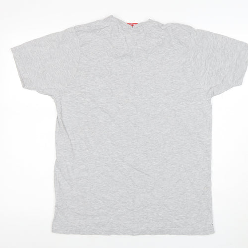 Slazenger Men’s Grey Regular Fit Short Sleeve Crew Neck T-Shirt Size M