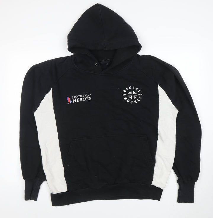 Oakley Men’s Black Hockey Hoodie Pullover Fleece Size S Sportswear