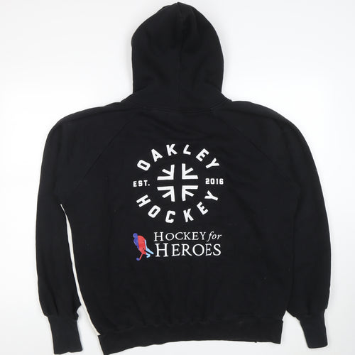 Oakley Men’s Black Hockey Hoodie Pullover Fleece Size S Sportswear