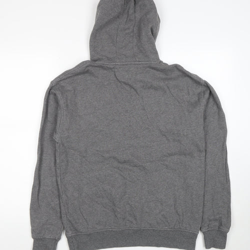 The Stronghold Men’s Grey Pullover Hoodie S Graphic LA Logo