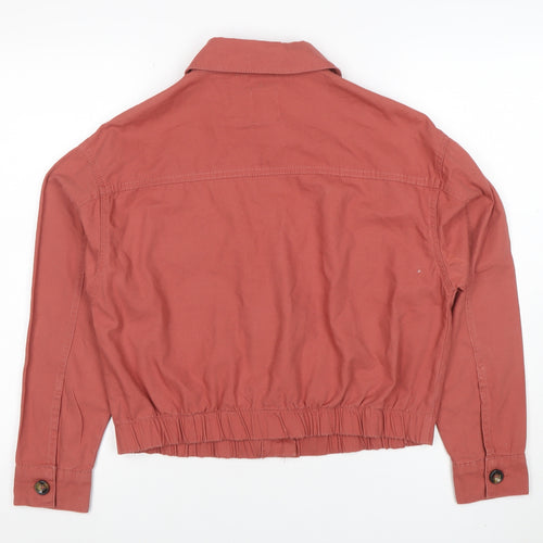 Primark Women’s Brown Cropped Cotton Jacket XS Casual Twill
