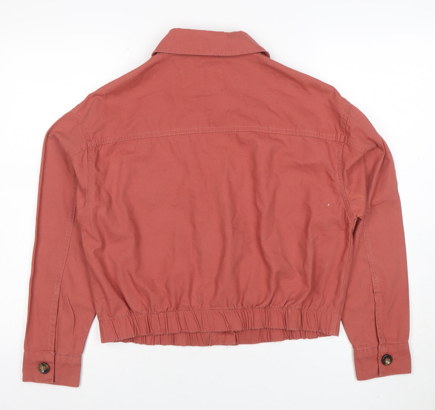 Primark Women’s Brown Cropped Cotton Jacket XS Casual Twill