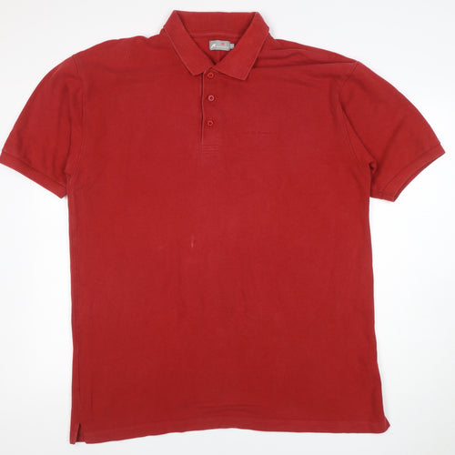 Regatta Men's Red 2XL Cotton Short Sleeve Polo Shirt