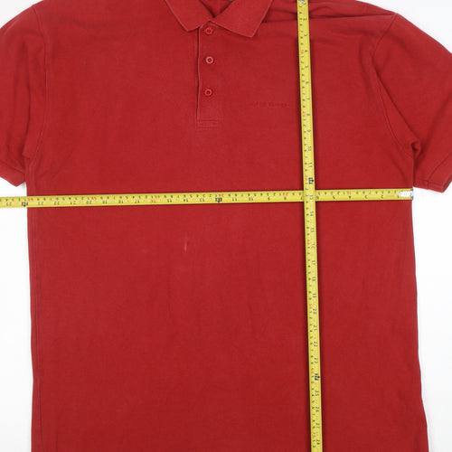 Regatta Men's Red 2XL Cotton Short Sleeve Polo Shirt