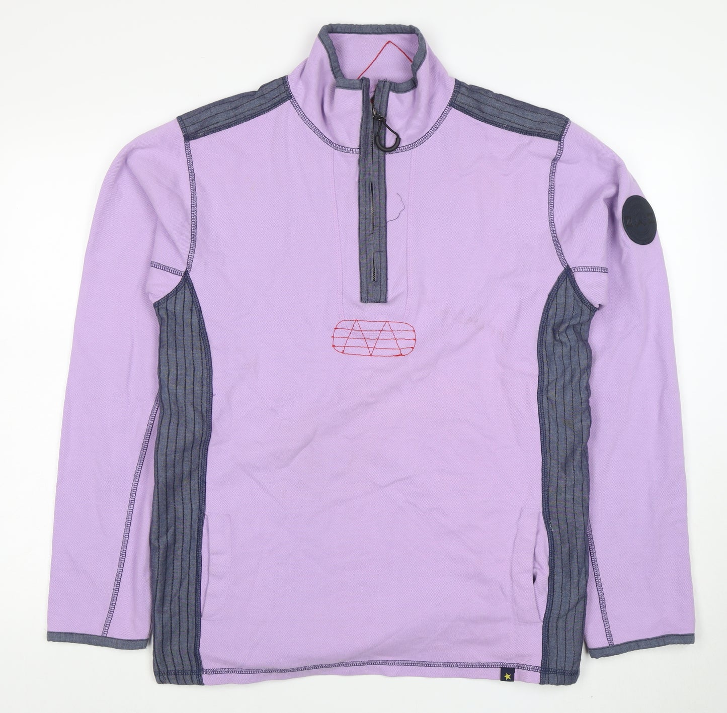 Joe Browns Men's Purple 1/2 Zip Cotton Sweatshirt Medium
