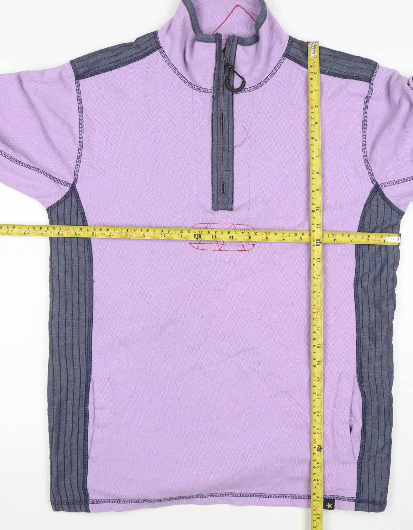 Joe Browns Men's Purple 1/2 Zip Cotton Sweatshirt Medium