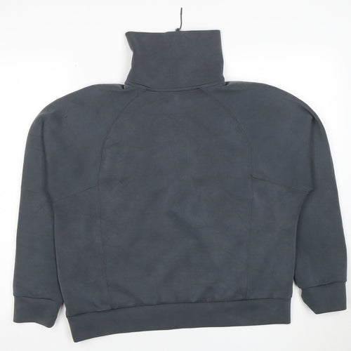 Dunnes Women Charcoal 1/2 Zip Funnel Neck Sweatshirt Size M