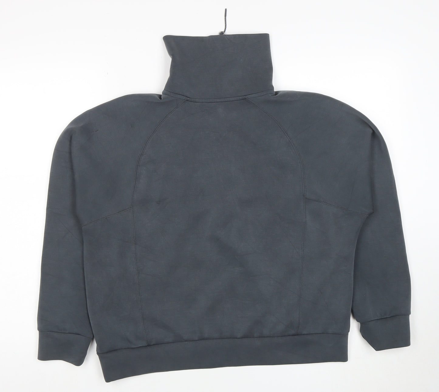 Dunnes Women Charcoal 1/2 Zip Funnel Neck Sweatshirt Size M