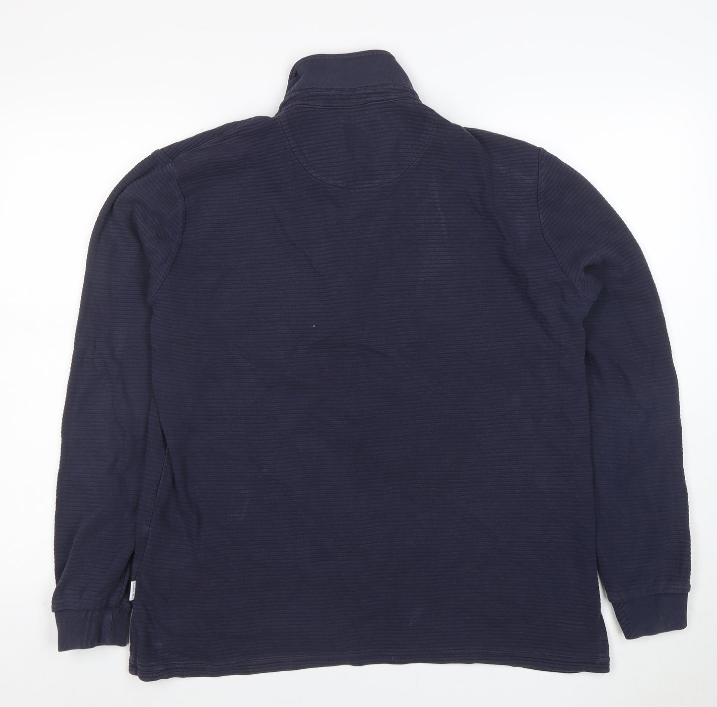 Peter Werth Men's Blue Long Sleeve Cotton Polo Shirt XL