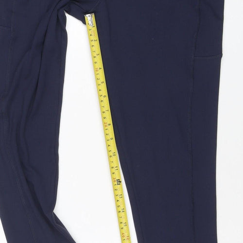 Love My Fashions Women’s Blue M Slim Fit Stretch Active Leggings