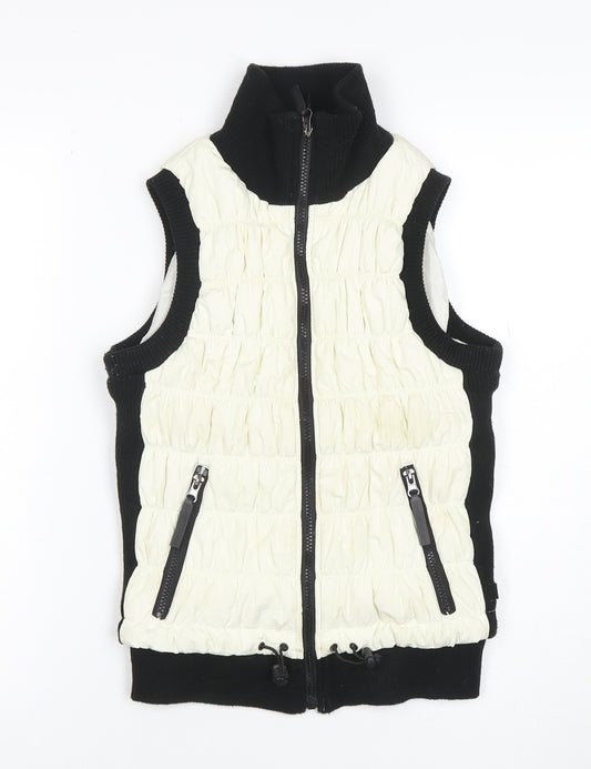 Calvin Klein Women's Black XS Quilted Puffer Waistcoat