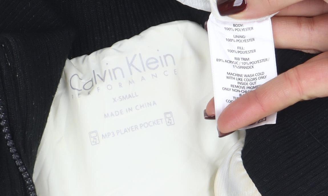 Calvin Klein Women's Black XS Quilted Puffer Waistcoat