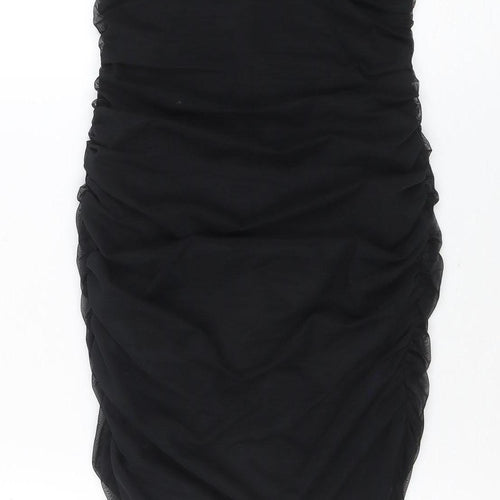 By Polly Women's Black Strapless Bodycon Party Dress Size 10