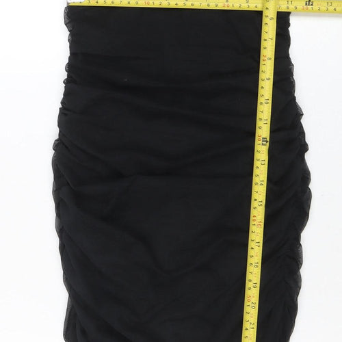 By Polly Women's Black Strapless Bodycon Party Dress Size 10