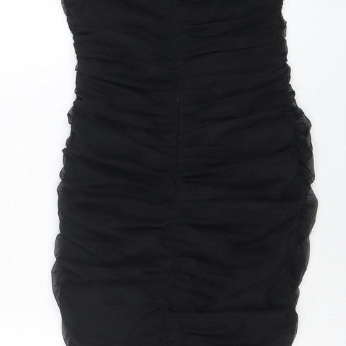 By Polly Women's Black Strapless Bodycon Party Dress Size 10