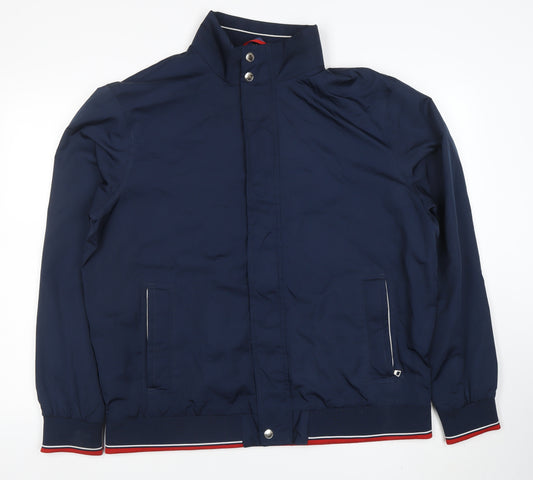 Marks and Spencer Men's Blue XL Bomber Jacket Stand-Up Collar