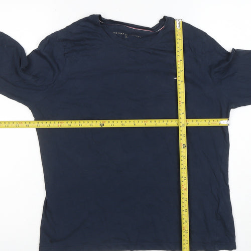 Tommy Hilfiger Women's Blue 3/4 Sleeve Cotton Jersey T-Shirt M