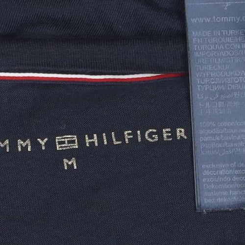 Tommy Hilfiger Women's Blue 3/4 Sleeve Cotton Jersey T-Shirt M