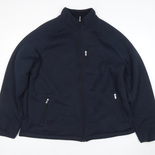 Marks and Spencer Men's Blue 2XL Fleece Full Zip Jacket