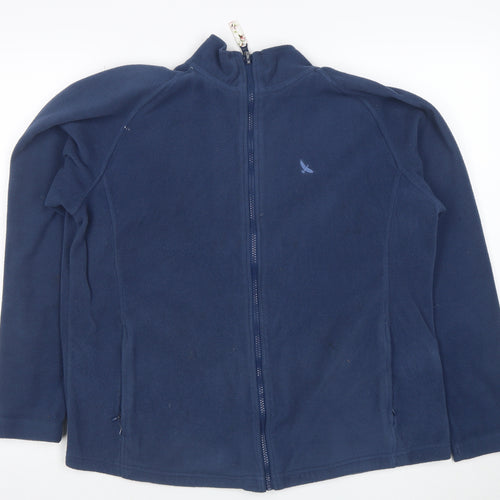 Hawkshead Womens Blue Fleece Zip Jacket Size 10 Regular