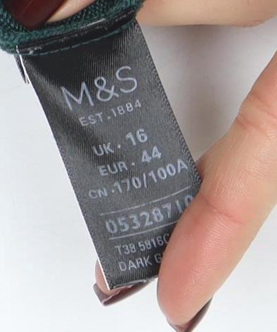 Marks and Spencer Women’s Green Beaded Cardigan Size 16
