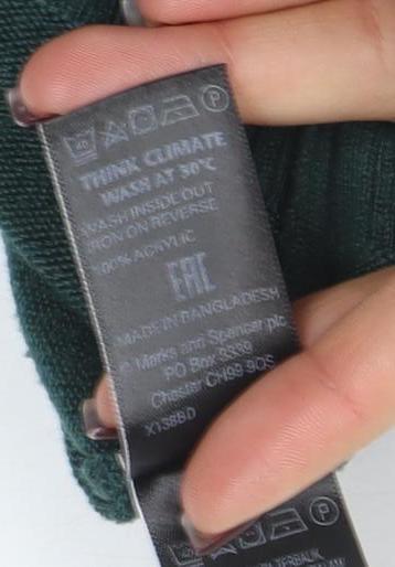 Marks and Spencer Women’s Green Beaded Cardigan Size 16