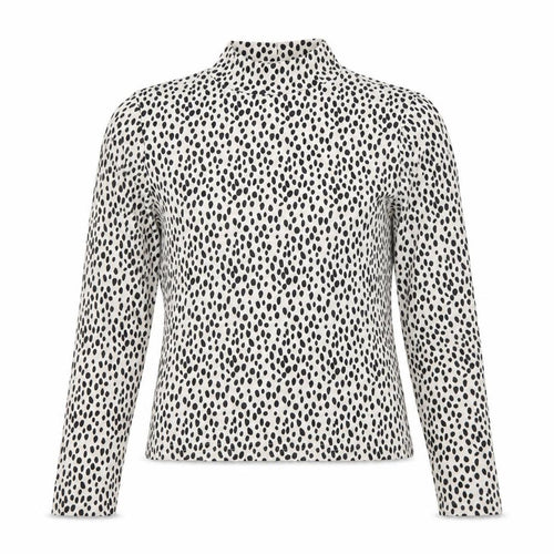 Marks and Spencer Women’s White Polka Dot Roll Neck Long Sleeve Top Size 10