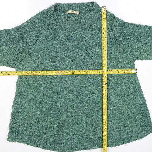 Ragdoll Los Angeles Women Green Knit Pullover Jumper Size S