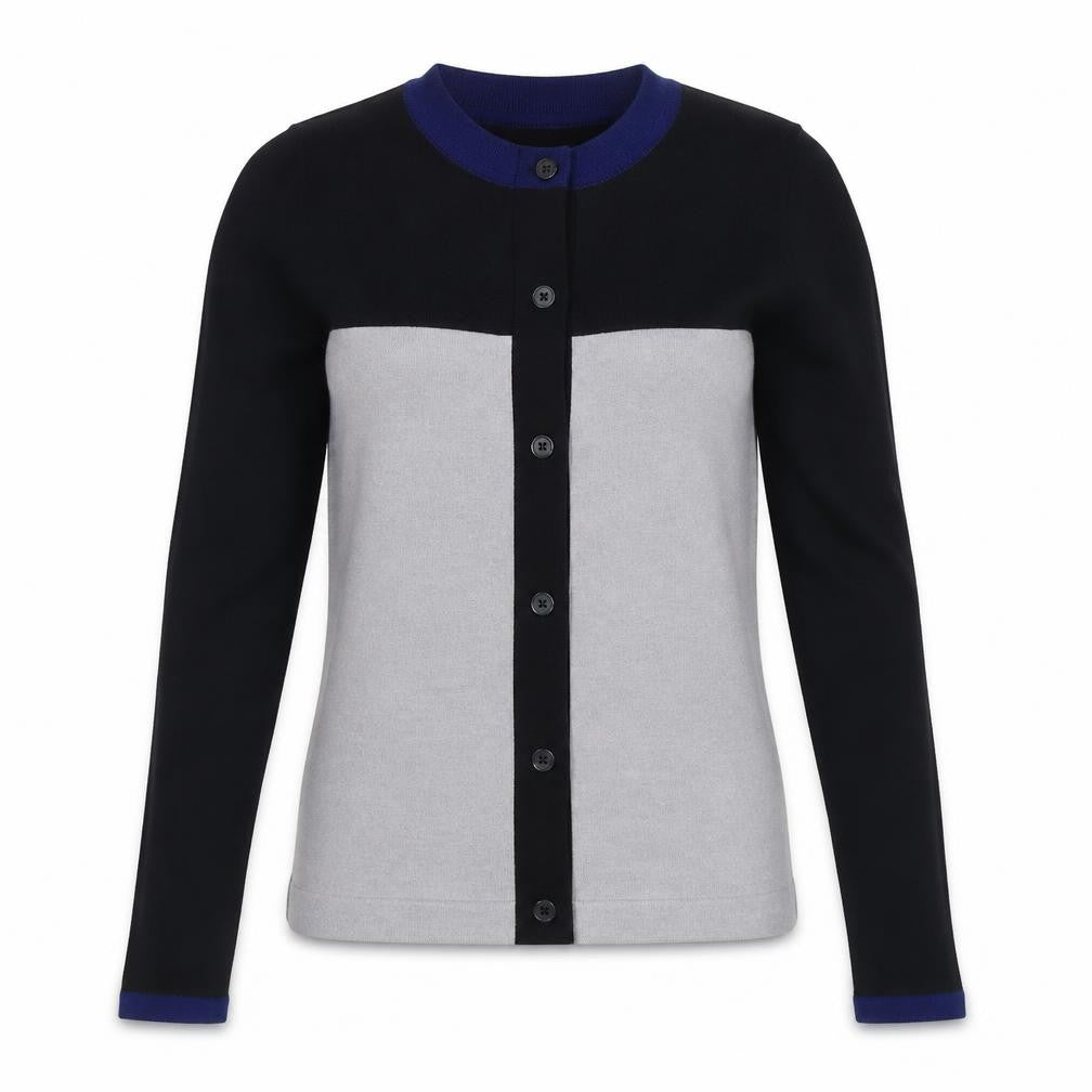 Front view of Karen Millen Women's Multicoloured, size 10, Knit Cardigan